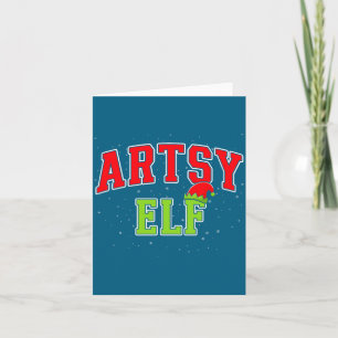 Artsy Elf Christmas Family Matching Group Xmas Act Card