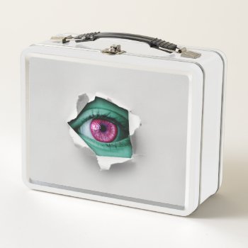 Artsy Eye Metal Lunch Box by MarblesPictures at Zazzle