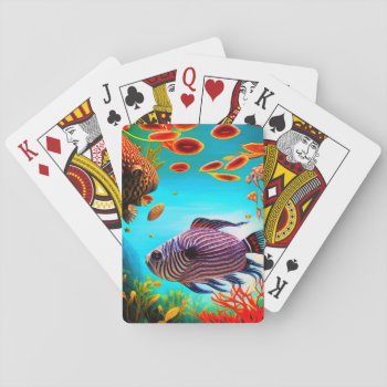 Artsy Fish Playing Cards by MarblesPictures at Zazzle