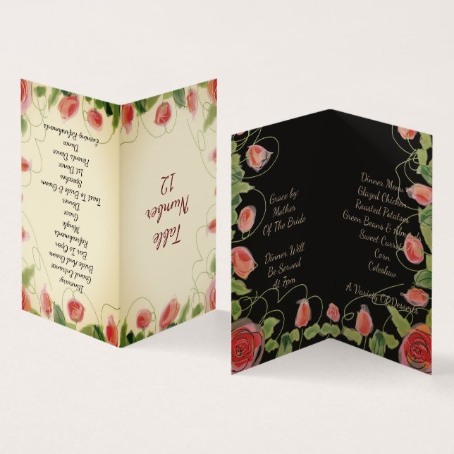 Artsy Floral Designer Business Card (Inside and Outside)