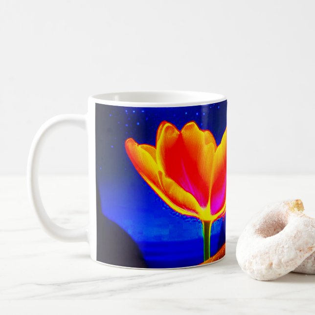Artsy Flower Coffee Mug (With Donut)