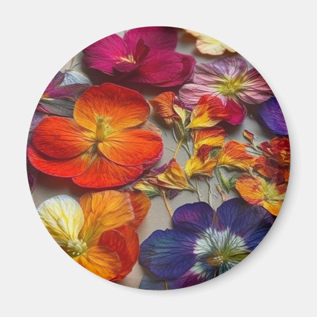 Artsy Flowers Magnet (Front)