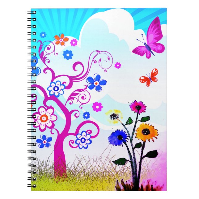 Artsy Flowers Notebook (Front)