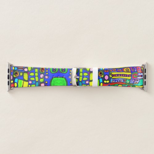 Artsy fun multicolor popular pattern  apple watch band