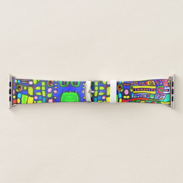 Artsy fun multicolor popular pattern  apple watch band (Band)