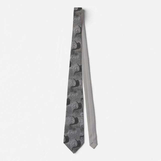 Artsy Gastroenterologist Tie in Grey (Front)