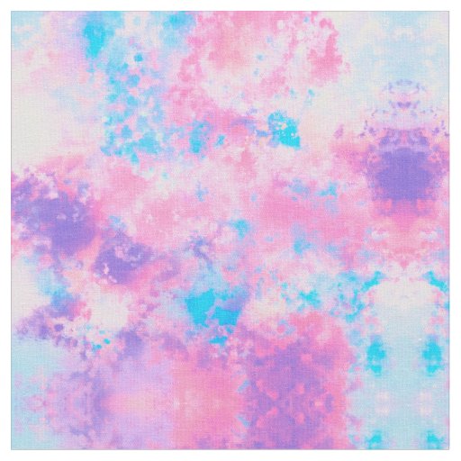 Pink Purple Blue Teal Watercolor Mermaid Scales Fabric