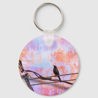 Artsy Grackle Keychain