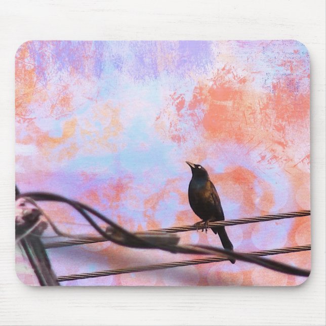 Artsy Grackle Mouse Pad (Front)