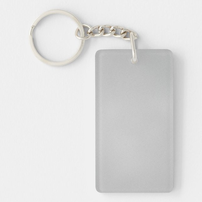 Artsy Gray Grainy Texture Keychain (Front)