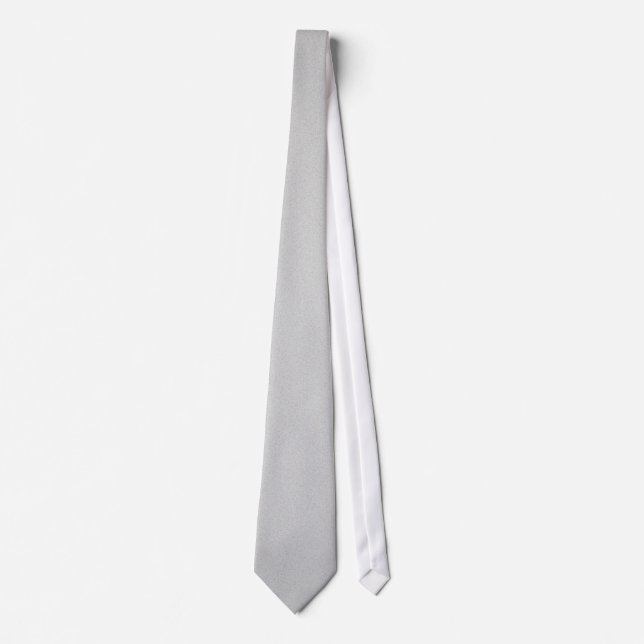 Artsy Gray Grainy Texture Neck Tie (Front)