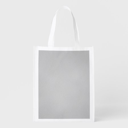 Artsy Gray Grainy Texture Reusable Grocery Bag