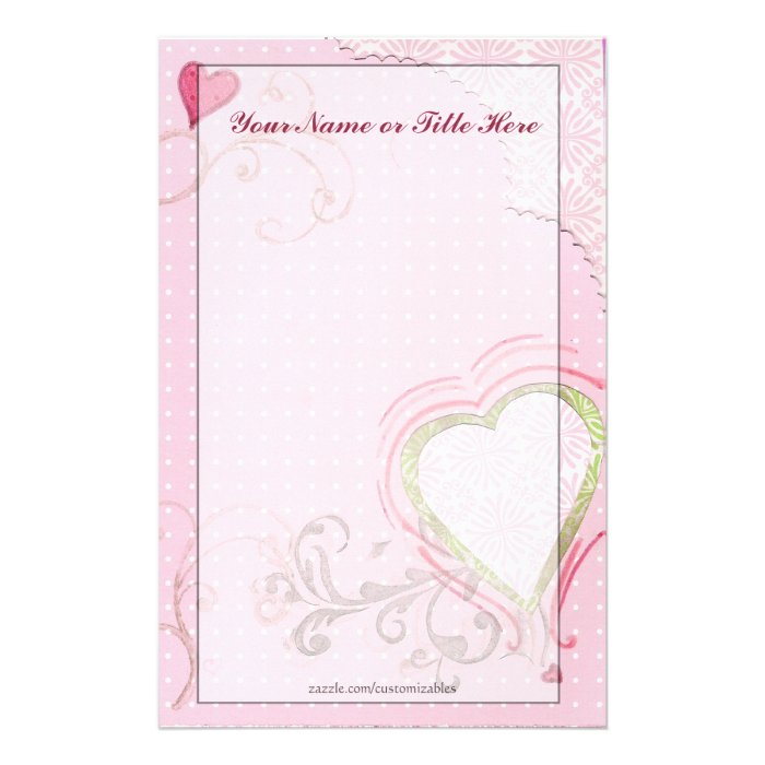 Artsy Heart Stationery