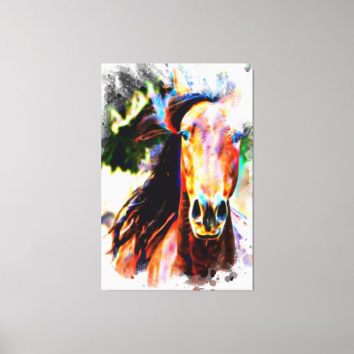  Artsy Horse Artistic  Equine AR22 Canvas Print