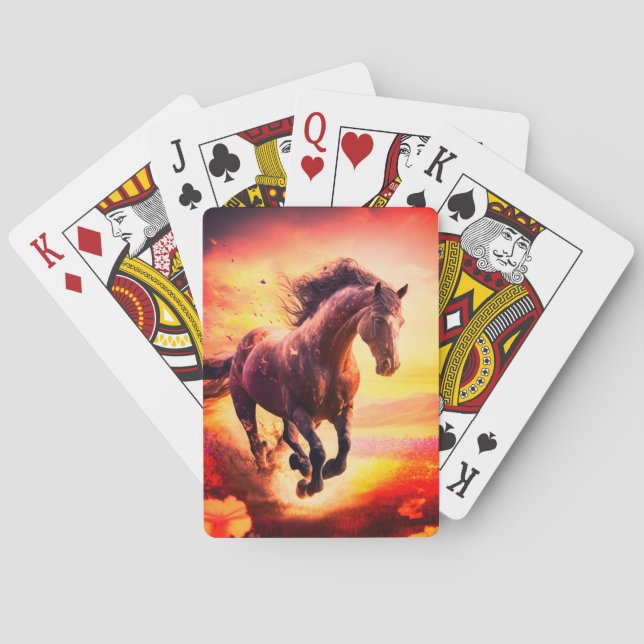 Artsy Horse Poker Cards (Back)
