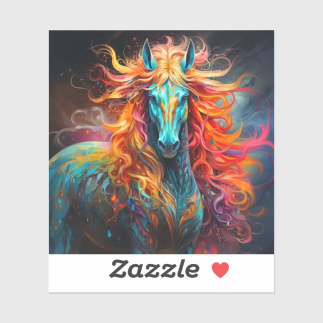 Artsy Horse Sticker (Sheet)