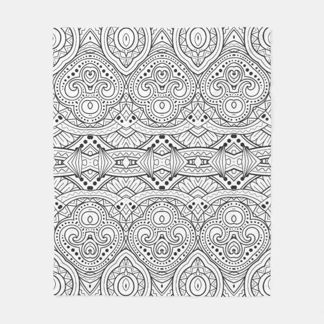 Artsy Inspired Design Fleece Blanket (Front)