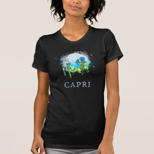  Artsy ITALIA CAPRI Italian T_Shirt Island