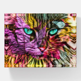 Artsy Kitty Cat Paperweight