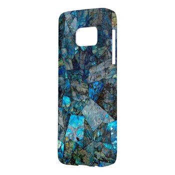 Artsy Labradorite Abstract Gems Galaxy S7 Case by VeRajArt at Zazzle