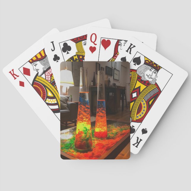 Artsy Lava Lamps Poker Cards (Back)