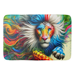 Artsy Lion Bath Mat