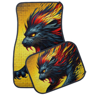 Artsy Lion Car Floor Mat