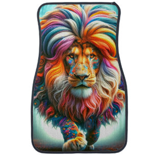 Artsy Lion Car Floor Mat