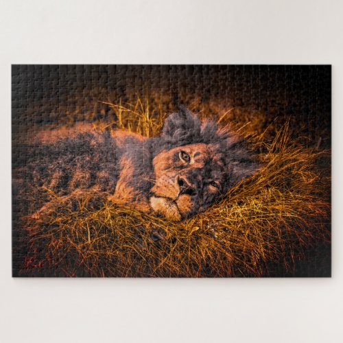 Artsy Lion Jigsaw Puzzle