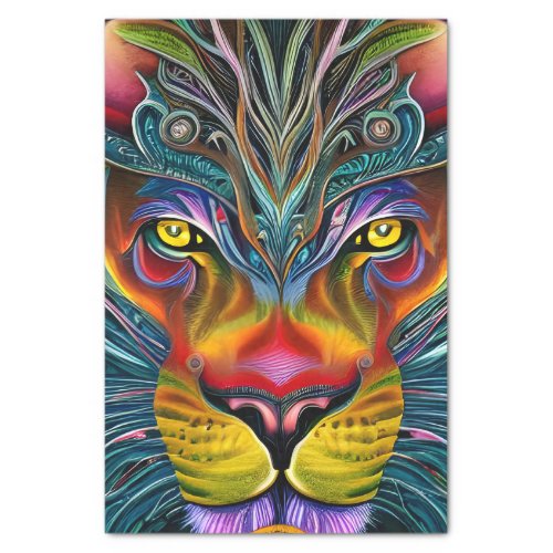 Artsy Magical Fantasy Lion Tissue Paper