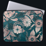 Artsy Modern Rose Gold Emerald Green Flowers Laptop Sleeve<br><div class="desc">Artsy, modern, chic, girly, and elegant faux printed rose gold foil and emerald green hand drawn floral illustration pattern art. ***IMPORTANT DESIGN NOTE: For any custom design request such as matching product requests, color changes, placement changes, or any other change request, please click on the "CONTACT" button or email the...</div>