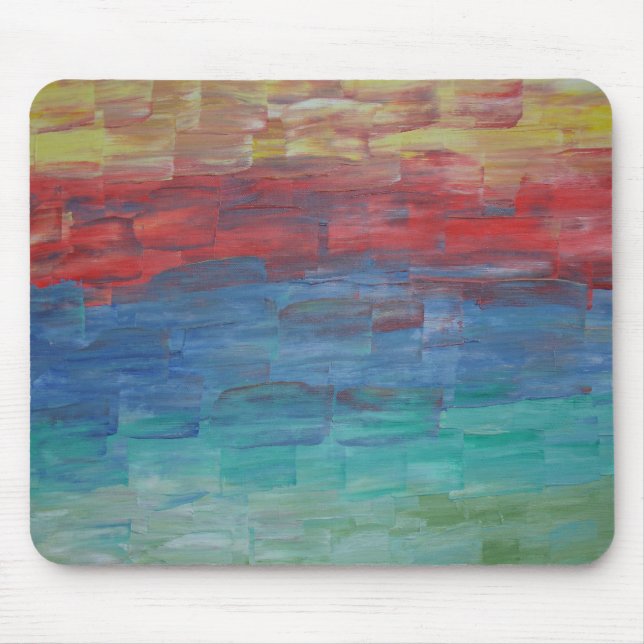 Artsy Mouse Pad Sunset Over Lake (Front)