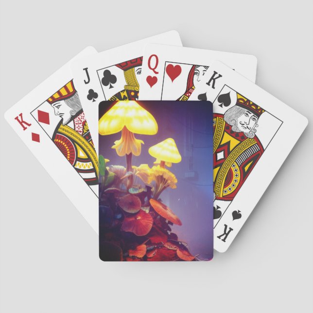 Artsy Mushroom Poker Cards (Back)