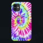 Artsy Neon Rainbow Tie Dye Watercolor Pattern iPhone 11 Case<br><div class="desc">This custom safety mask is perfect for many professionals including; nursing home workers, business workers, essential employees, and regular civilians who are in need of an extra layer of protection. The design features a hand-painted rainbow neon yellow, pink, purple, aqua blue, and green tie-dye swirl pattern. It's hipster, trendy, cool,...</div>