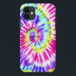 Artsy Neon Rainbow Tie Dye Watercolor Pattern iPhone 11 Case<br><div class="desc">This custom safety mask is perfect for many professionals including; nursing home workers, business workers, essential employees, and regular civilians who are in need of an extra layer of protection. The design features a hand-painted rainbow neon yellow, pink, purple, aqua blue, and green tie-dye swirl pattern. It's hipster, trendy, cool,...</div>