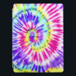 Artsy Neon Rainbow Tie Dye Watercolor Pattern iPad Pro Cover<br><div class="desc">This custom safety mask is perfect for many professionals including; nursing home workers, business workers, essential employees, and regular civilians who are in need of an extra layer of protection. The design features a hand-painted rainbow neon yellow, pink, purple, aqua blue, and green tie-dye swirl pattern. It's hipster, trendy, cool,...</div>