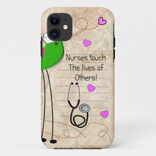Artsy Nurse Bird iPhone 11 Case