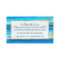 Artsy Ocean Aqua Blue Gold Abstract Paint Stripes
