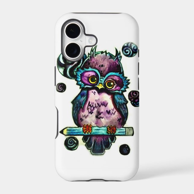 Artsy Owl Case-Mate iPhone Case (Back)