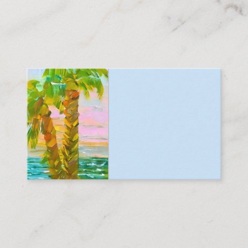 Artsy Palm tree generic business card