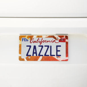 Artsy Pattern License Plate Frame