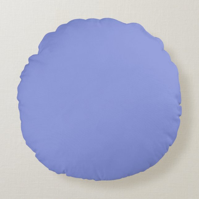 Artsy Periwinkle Round Pillow (Front)