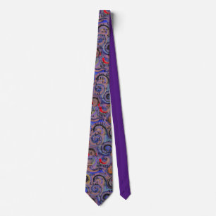 Artsy Pharmacist Abbreviations Multi-color Neck Tie