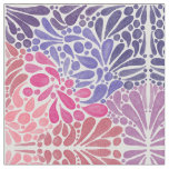 Artsy Pink Purple Watercolor Abstract Dots Pattern Fabric
