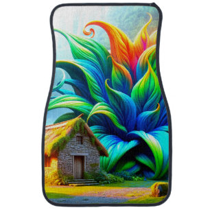 Artsy Plant Car Floor Mat