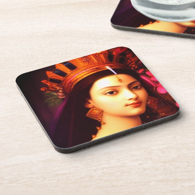 Artsy Princess Beverage Coaster (Left Side)