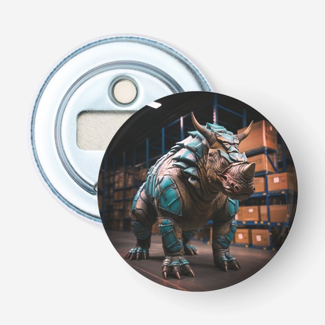 Artsy Rhino Bottle Opener (Front)
