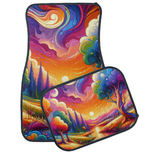 Artsy Scenery  Car Floor Mat