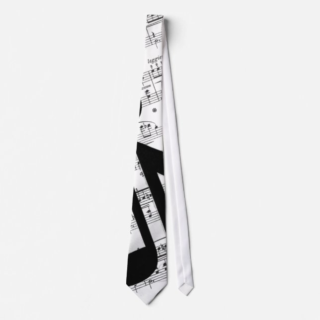 Artsy Sheet Music Neck Tie (Front)