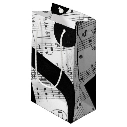 Artsy Sheet Music Small Gift Bag